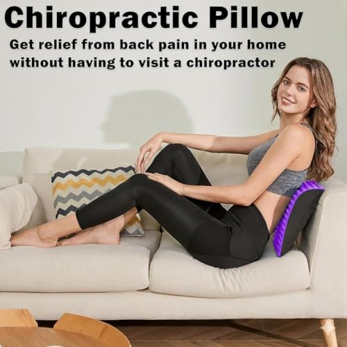 Image of Back Stretching Arch Board with Textured Surface, Curved Spine Support for Floor Exercises, Stretcher Pillow for Back Pain Relief, Lumbar Support, Herniated Disc