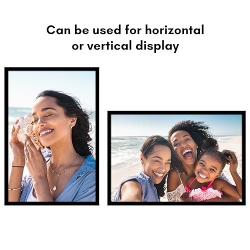 Americanflat 26x39 Poster Frame with Polished Plexiglass - Black Picture Frame - Wide Photo Frames Made of Engineered Wood for Vertical or Horizontal Wall Display - Epic Collection - Black