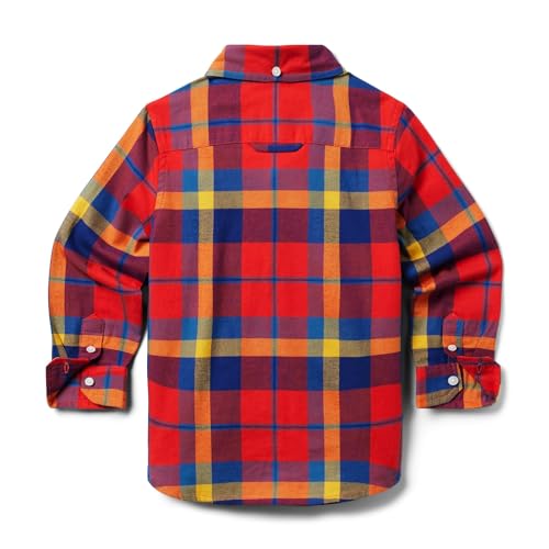 Janie and Jack Boys' Brushed Plaid Button-up (Toddler/Little Big Kid)2