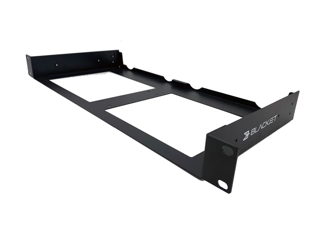 BLACKJET RMT-1U Rack Mount Tray 1U for TX-2DS or RX-4 Dock fits into 19" Cabinet or Equipment Rack