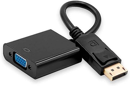 Adaptador DisplayPort a VGA para computadora y proyector miniatura 5