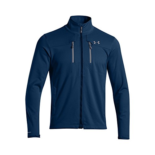 Under Armour Men's UA ColdGear Infrared Softershell Jacket Petrol Blue Steel Outerwear LG