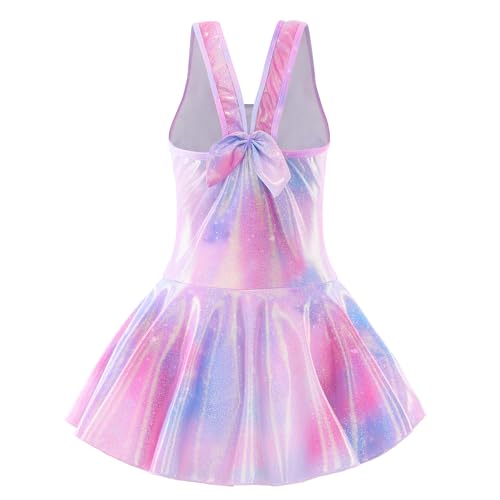 Image of Girls One Piece Unicorn Swimsuit Mermaid Swimwear Rainbow Bathing Suit