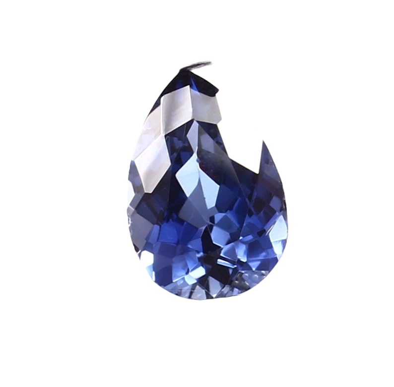Saphir bleu bleuet 13 x 9 mm, gemme naturelle en poire pour bricolage bijoux