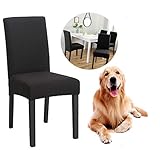 【Ces housses conviennent à la plupart des chaises de salle à manger】 Le matériau de nos housses de chaise est extensible et convient donc à de nombreuses tailles et formes de chaises.Même si certaines chaises ont une forme irrégulière, les housses sont si élastiques qu’elles peuvent toujours s’ajuster parfaitement à la chaise sans aucun pli.Cependant, nous avons vraiment besoin de mesurer vos chaises avant de les acheter car ces housses s’adaptent à de nombreuses tailles mais pas à toutes.