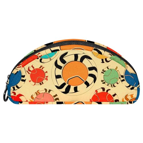 Astuccio estetico astuccio per matite granchi e pois foglia scatola di matita