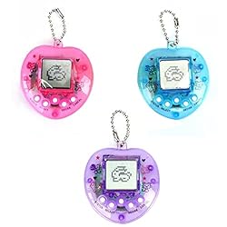 3Pcs Virtual Pets Electronic Digital Keychain