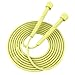 GMBYLBY Adjustable Skipping Rope Light Weights Handle Jump Rope Exercise Jump Skip Rope Fitness Equipments, lemon yellow