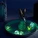 MCPINKY 36PCS Glass Marbles, Including 5 Glow in The Dark Marbles for Vase Filler, Fish Tank, Table Scatter Decoration