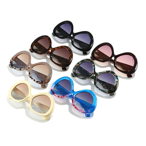 helena Big Retro Oval Round Gradient Sunglasses Womens Mens Vintage Trendy Oversized Sunnies Trendy Outdoor Eyewear4