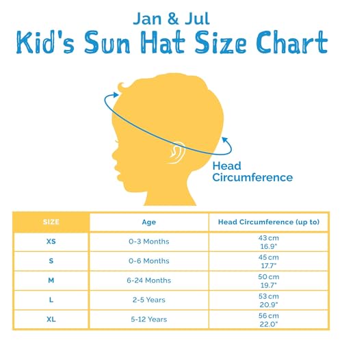 Image of JAN & JUL Original Grow-with-Me Adjustable Cotton Sun-Hats 50+ UPF (Baby, Toddler, Kid)