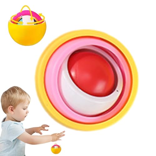 Gyro Fidget,Jouet Gyro Fidget,Toupie Gyro Fidget Toys Balle du Bout des Doigts | Gyroscope à Main, Jouets innovants pour l'entraînement des Doigts, pour Les Bureaux et...