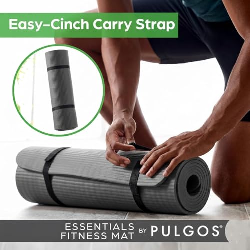 Image of Foam Roller 33 cm & Yoga Mat Combo | Deep Tissue Massage for Muscle Pain Relief + 4mm EVA Anti-Slip Yoga Mat with Strap for Gym, Workout & Home