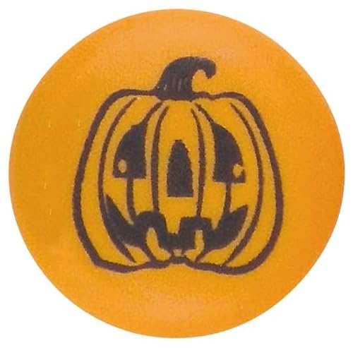 Kaffeehaus Diamant - essbare Zuckerdekoration Halloween - 12 Rondelle mit Halloween Motiven und 6 Kürbisgesichter aus Zucker - Streudeko für Muffins, Torten, Kuchen und Cupcakes - gruselige Aufleger