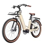 Powerful 750W Motor (Peak 900W): Reach speeds of 25MPH with smooth, high-torque acceleration, ideal for tackling hills, daily commutes, or leisurely adventures. Dual 48V 19.2Ah Removable Batteries: Travel up to 121 miles on a single charge, with USB ...