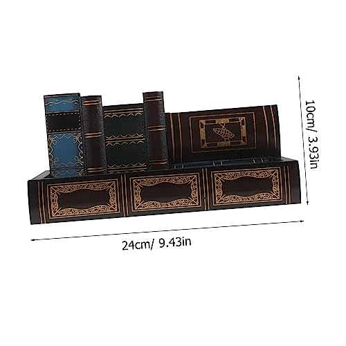 Pot de rangement bureau bois rétro Uonlytech pour intérieur cosy