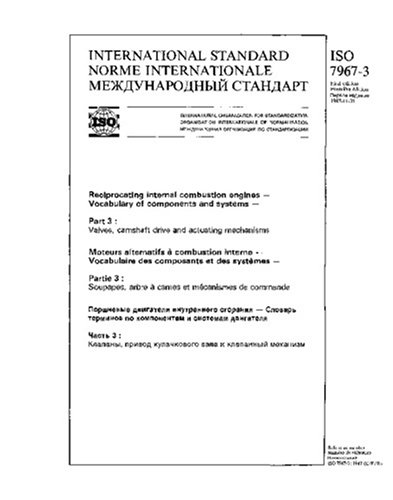 ISO 7967-3:1987, Reciprocating internal combustion engines - Vocabulary ...