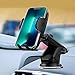 HOMSCAM Soporte Móvil Coche [4 en 1] Soporte Movil Coche Ventosa Fuerte...