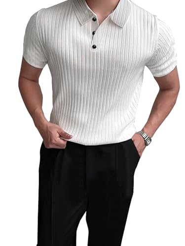 Image of Noble Monk Men's Regular Fit Polo T Shirt |Half Sleeves |Collar Tshirts | Casual T-Shirt | Popcorn T-Shirt for Men