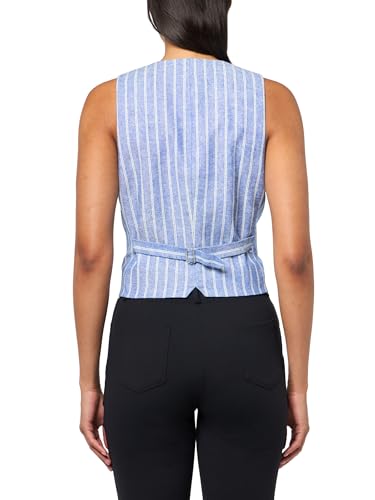 Anne Klein Women's Stripe Button Down Vest2