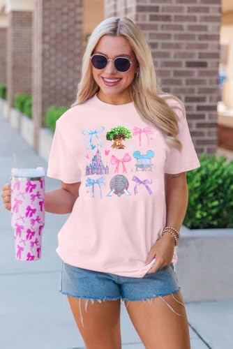 Magical Shirt for Women Magic Kingdom Shirts Castle Graphic T Shirt Family Vacation Tee Casual Holiday Tops3