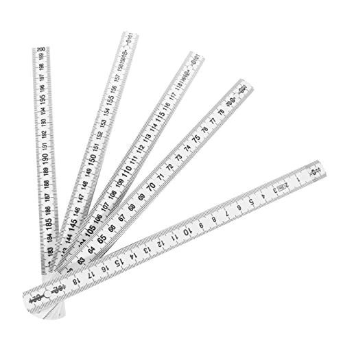 1個 プラスチック 折りたたみ 定規 透明 定規 ストレート ツール 裁