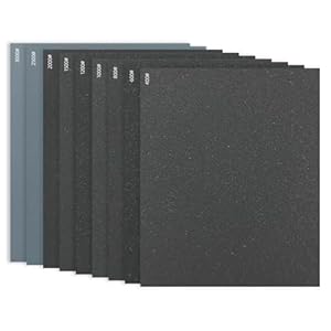Jyvex Schleifpapier Set 27 Stück Nass/Trocken