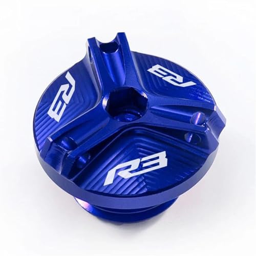 Tapa de aceite de freno delantero y trasero: accesorios YZFR3 azul