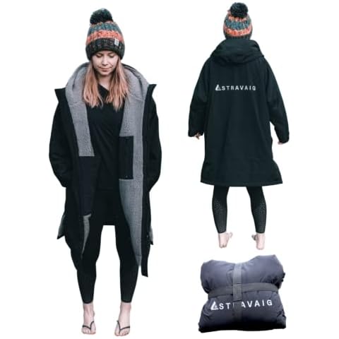 Bata cambiadora impermeable con forro polar para adultos Cover