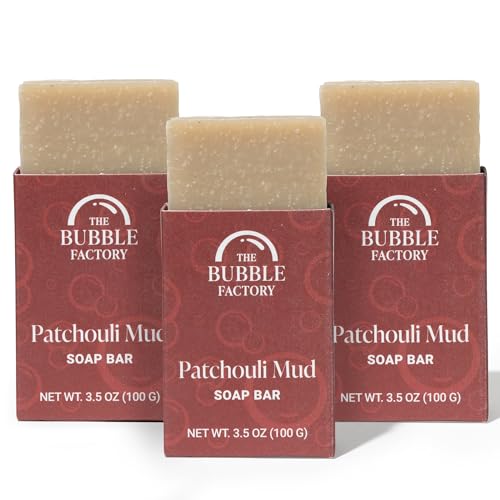 Handmade-Natural-Bath-Body-Soap-Bar-Vegan-All-Natural-Palm-Oil-Free-Made-in-USA-with-Shea-Butter-Essential-Oils-Patchouli-Mud-3-Bars Handmade Natural Bath Body Soap Bar Vegan All Natural Palm Oil Free Made in USA with Shea Butter Essential Oils Patchouli Mud 3 Bars