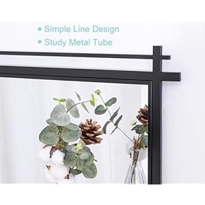   Chende-Decorative-Wall-Mirror-with-Shelf-22-x-30-Black-Bathroom-Mirror-with-Metal-Frame-Modern-Accent-Mirror-for-Entrance-Living-Room-Hallway