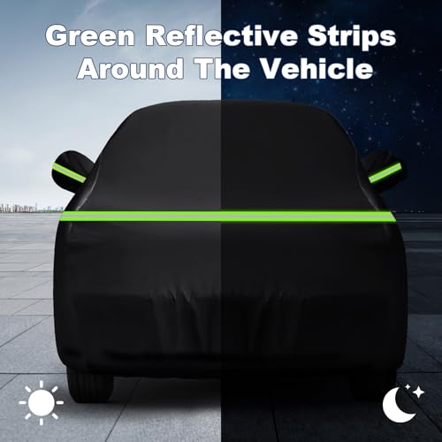 Image of QUNSUNUS Truck Cover for Ford F150 SuperCrew 5.5ft&6.5ft Bed and Regular Cab 8ft 2004-2025, Waterproof F150 Truck Cover with Zipper, Compatible with RAM 1500 Crew Cab 6.4ft 2019-2025