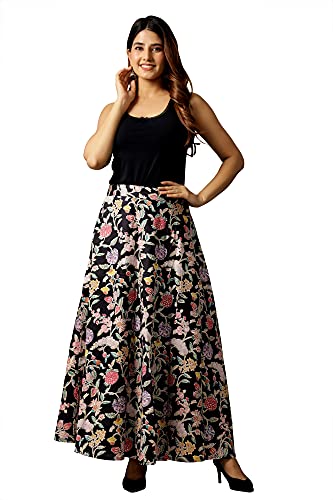 Image of Ravaiyaa - Attitude is everything Cotton Hand Block Floral Printed Wrap Around Women's Free Size Skirt Rapron