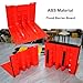 ABS Flood Protection Barrier, Commercial Flood Baffle, Stackable Panels, L Shaped Flood Barriers Board for Basement Entrance Gates Garage Door and Home(5 PCS)