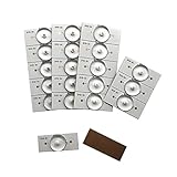 [Kit de reparación completo] Cada paquete incluye 50 piezas de cuentas de lámparas de calidad premium y un cable de 2 metros, que ofrece todo lo que necesita para las reparaciones de la luz de fondo de TV. Opciones de cantidad adicional (20pcs/100pcs) están disponibles para adaptarse a diferentes escalas de proyectos.