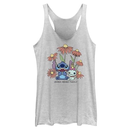 Débardeur Lilo & Stitch Stitch Chibi et fleurs haut été tendance pour femme