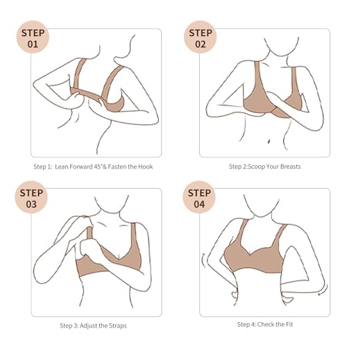 Image of Women Wireless Seamless Bra - Lift & Support Underwire-Free Comfort, Full Coverage T-Shirt Bra