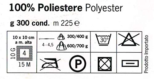 Mondial GOMITOLO, Filato Swan 100% Poliestere (682...