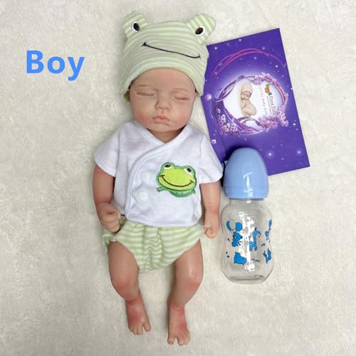 Muñeca Reborn Silicona Realista 12 Pulgadas Niño miniatura 2