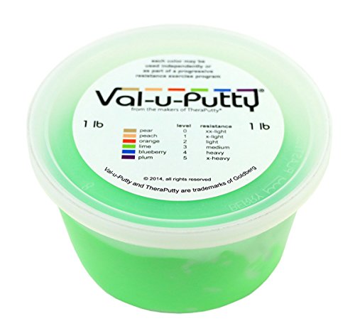 Val-u-Putty 10-3943 Exercise Putty, Lime, Medium, 1lbs