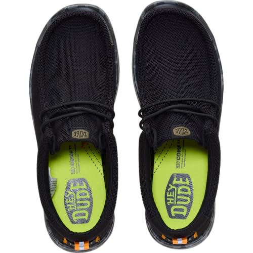 Image of HEYDUDE Men's Wally Work CE Slip-On Loafers | Lightweight CE-Certified Work Shoes | Water-Repellent & Slip-Resistant Outsole
