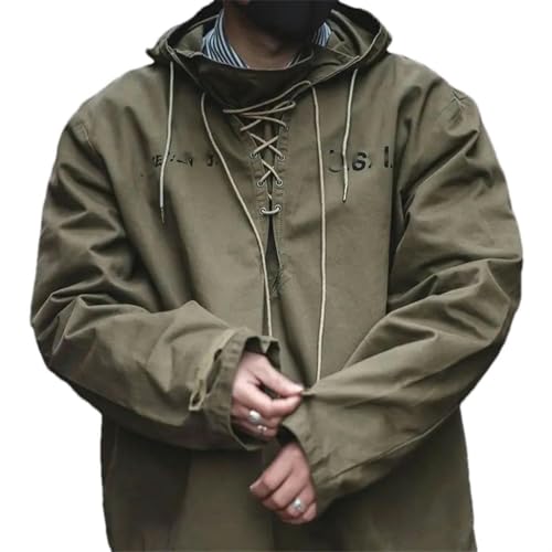 Sudadera con capucha para primavera y otoño estilo retro en tus paseos