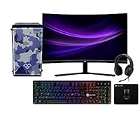 MILLENIUM REKSAI Komplettes Gaming-PC (Intel Core i5-10400F/16GB/1TB+240GB SSD/RTX 3060, 27 Zoll, 144 Hz mit 1 ms, Gaming-Kopfhörer, mechanische Tastatur, Maus und Mauspad)