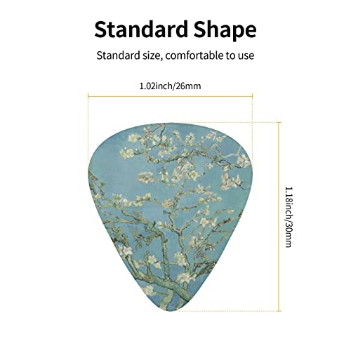 Ensemble de 12 médiators de guitare Cherry Plum Flowers pour guitare acoustique, guitare électrique, contrebasse… - Les Beatles, Paul McCartney, John Lennon, RIngo Starr, George Harrison Ensemble de 12 médiators de guitare Cherry Plum Flowers pour guitare acoustique, guitare électrique, contrebasse… – Image 5