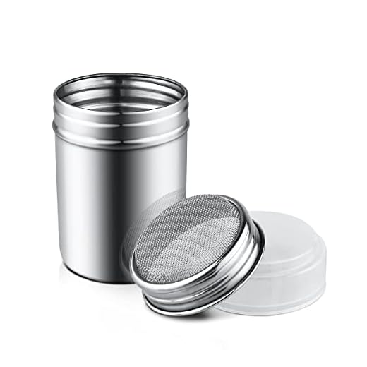 Stainless Steel Powder Sugar Shaker with Lid