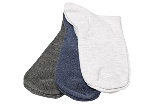 Image of Supersox Men Ankle Plain Socks - Pack of 3