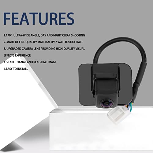 Image of 39530-T2A-A31 Backup Camera Rear View Back Up Assist Camera Compatible with 2014 2015 Honda Accord Sedan EX-L, 2016 2017 Accord Sedan Replace # 39530-T2A-A21,39530-T2A-U110-M2