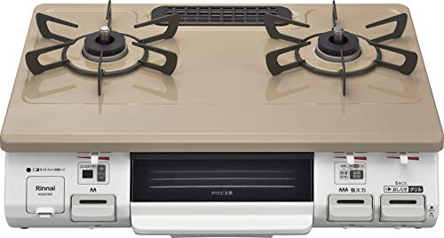 リンナイ 幅約60cm 片面焼グリル 右強火力 プロパン用 KG64TW2R/LP ピュアベージュ