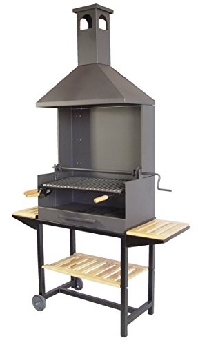 Imex El Zorro 71526 - Barbacoa Chim. C/B. Madera Y Parrilla Inox. 61X40X217 Cms.