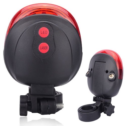 Tiny Deal SL-116 5-LED 7 Flashing Modes 2-Laser Red Light Bike Bicycle Laser Safety Tail Light Black and Red (B00O8NS5SO) Amazon Price History, Amazon Price Tracker